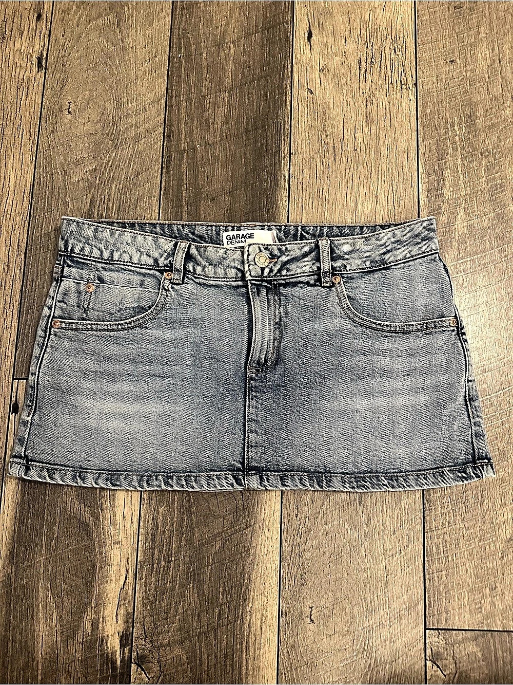 Garage Denim Micro Skort